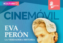 Cinemóvil en Don Cipriano: “Eva Perón, La verdadera historia”