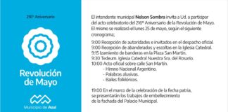 Acto y actividades celebratorias por el 25 de Mayo