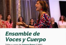 Taller de Ensamble de Voces y Cuerpo en la Escuela de Música