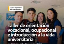 Talleres en Casa Juve: cupos disponibles
