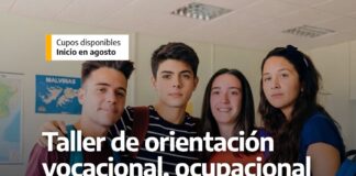 Talleres en Casa Juve: cupos disponibles