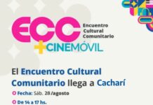 Encuentro Cultural Comunitario y Cine Móvil en Cacharí