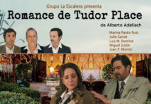 GRUPO LA ESCALERA presenta «ROMANCE DE TUDOR PLACE» de ALBERTO ADELLACH con Marina PARDO RUIZ, Julio SARRAT, Luis M. PONTHOT, Miguel ZUBIRI y Juan P. MORINO. Adaptación y Dirección, Julio SARRAT.